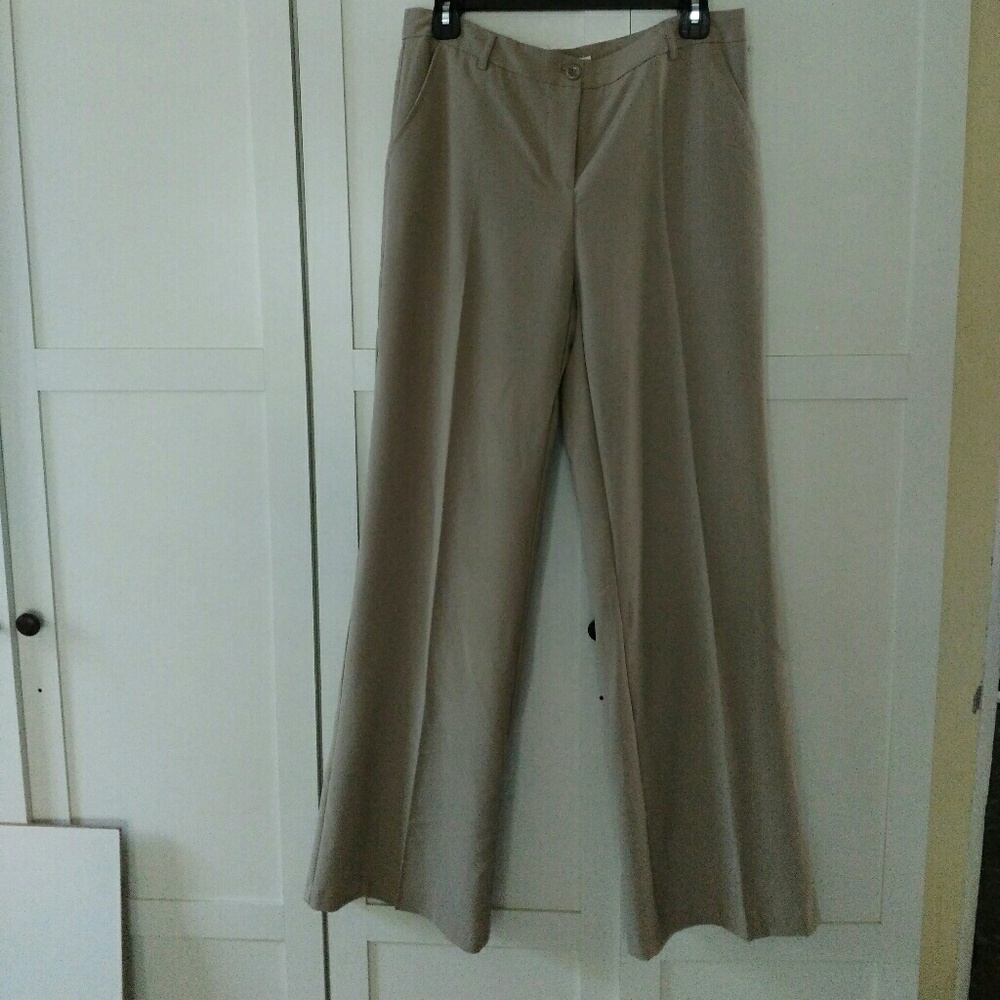 Tan wide leg Dress Pants